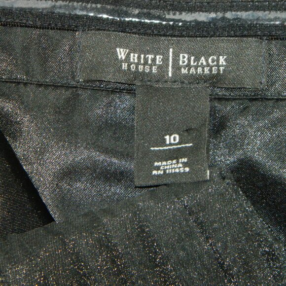 White House Black Market Holiday Party Christmas Pleated Layered Dress Size 10 - Picture 11 of 11